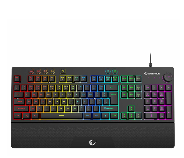 Rampage Simula RGB Makro czarna - 1370734 - zdjęcie 5